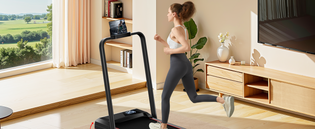 Tapis de Course LONTEK, Pliable, Inclinable, 12KM/H, Tapis de Marche avec Moteur Silencieux Amélioré