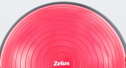 ZELUS Demi-Balle d'Équilibre Gonflable avec Bandes de Résistance et Pompe à Pied