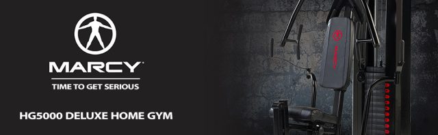 Station de Musculation Marcy Eclipse HG5000 - Station Multifonction à Charge guidée avec Colonne de Poids de 90 kg