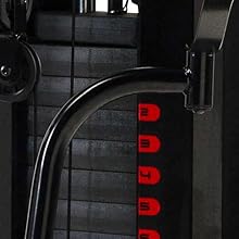 Station de Musculation Marcy Eclipse HG5000 - Station Multifonction à Charge guidée avec Colonne de Poids de 90 kg