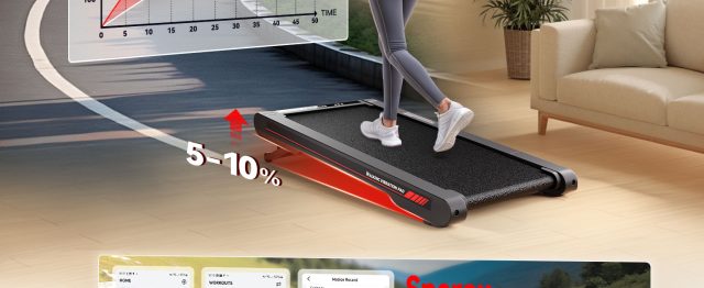 Tapis de Marche Sperax 3 en 1 Vibrant Inclinable, Tapis de Course Bluetooth avec Télécommande