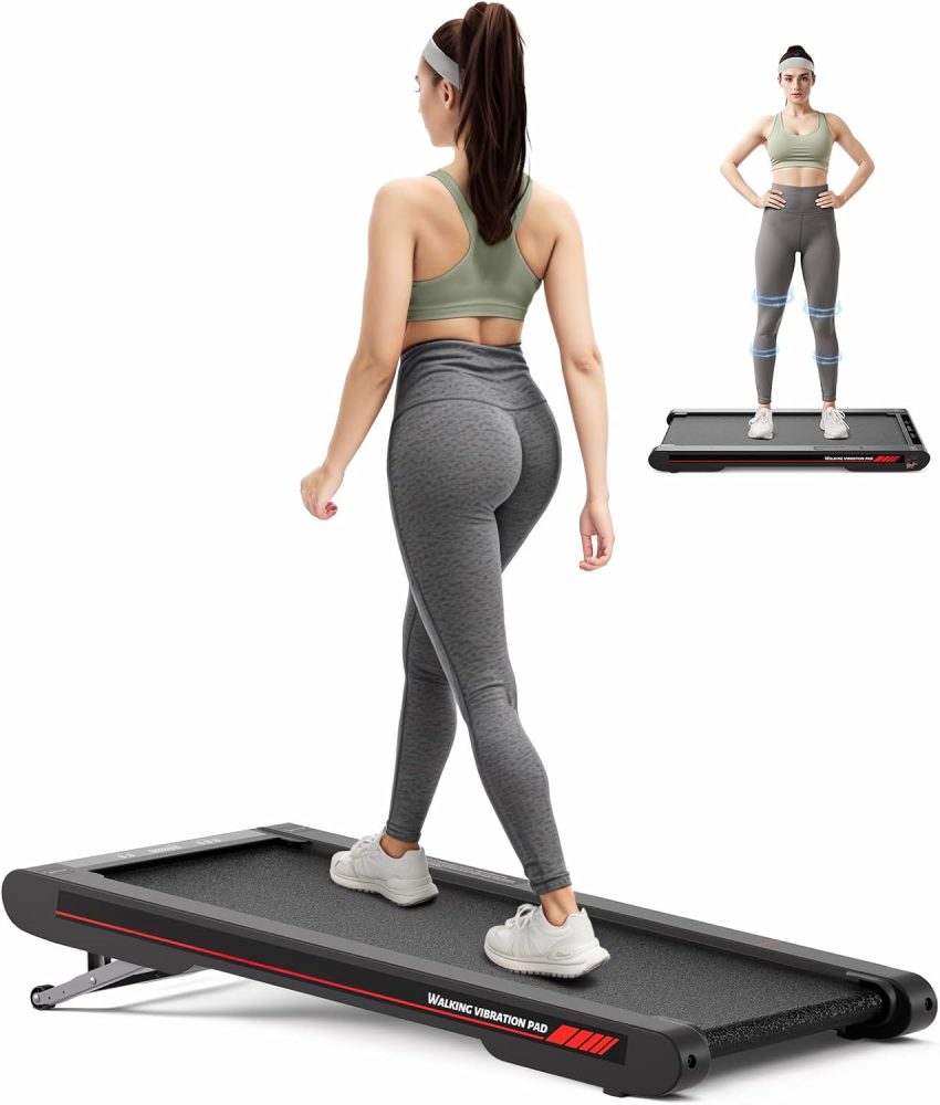 Tapis de Marche Sperax 3 en 1 Vibrant Inclinable, Tapis de Course Bluetooth avec Télécommande