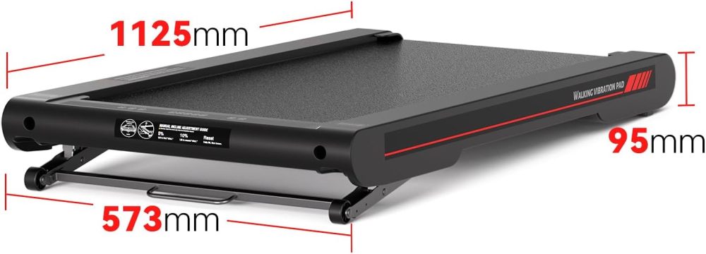 Tapis de Marche Sperax 3 en 1 Vibrant Inclinable, Tapis de Course Bluetooth avec Télécommande