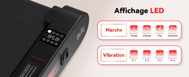 Tapis de Marche Sperax 3 en 1 Vibrant KY-FR, Tapis de Course Bluetooth avec Télécommande