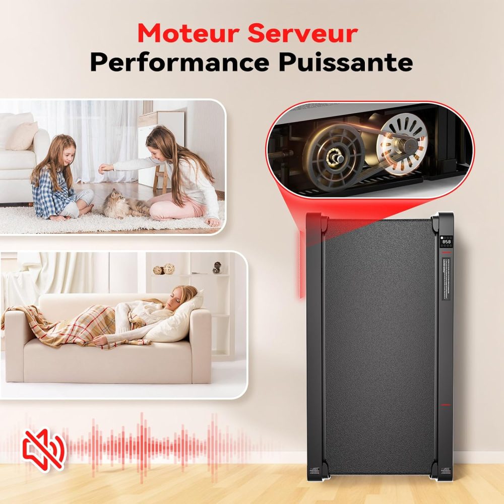 Tapis de Marche Sperax 3 en 1 Vibrant KY-FR, Tapis de Course Bluetooth avec Télécommande