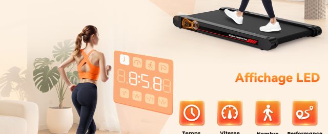 Tapis de Marche Sperax 3 en 1 Vibrant RM01, Tapis de Course Bluetooth avec Télécommande