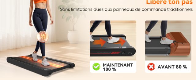 Tapis de Marche Sperax 3 en 1 Vibrant RM01, Tapis de Course Bluetooth avec Télécommande