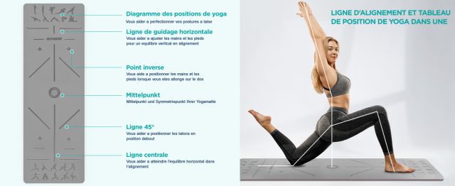 Tapis de Yoga OUTDOUSE, Antidérapant, avec Sangles de rangement