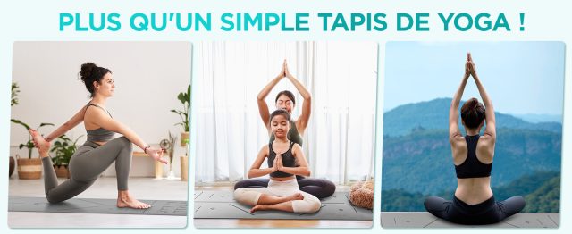 Tapis de Yoga OUTDOUSE, Antidérapant, avec Sangles de rangement