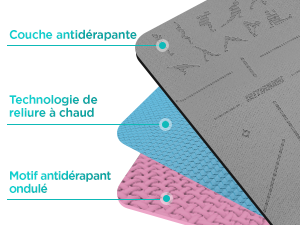 Tapis de Yoga OUTDOUSE, Antidérapant, avec Sangles de rangement